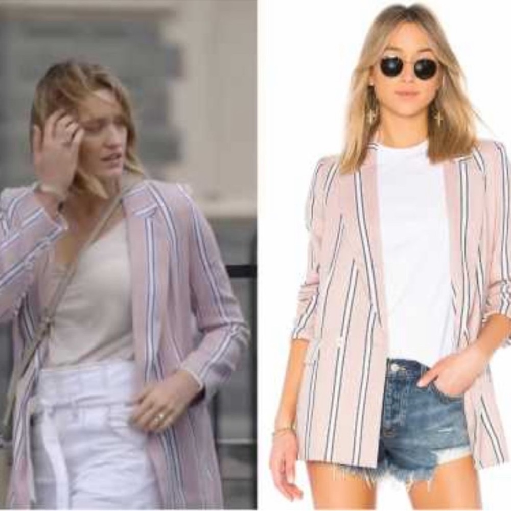 Free People Uptown Girl Striped Blazer - Sz S